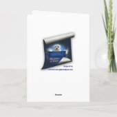 Hermes the Maltese Get Well bald Card Karte (Rückseite)