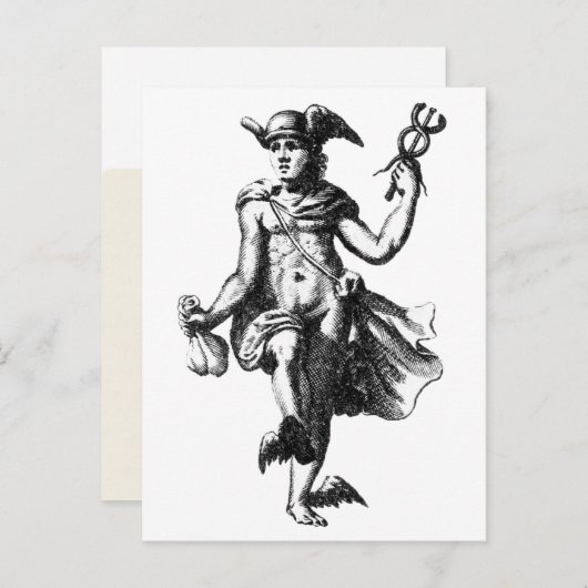 Hermes Trismegistus Alchemy Postkarte (Vorne/Hinten)