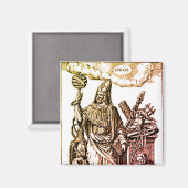Hermes Trismegistus (Hermes der Beste Dreier) Magnet (Vorderseite/Rückseite)