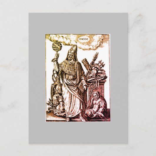 Hermes Trismegistus (Hermes der Beste Dreier) Postkarte (Vorderseite)