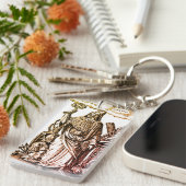 Hermes Trismegistus (Hermes der Beste Dreier) Schlüsselanhänger (Vorderseite rechts)