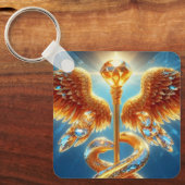 Hermes Winged Staff Schlüsselanhänger (Vorderseite)