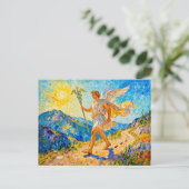 Hermes with Winged Staff and Sandals Walking a Sac Postkarte (Stehend Vorderseite)