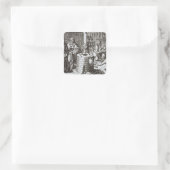 Hermetic Philosophen und Alchemist, von "Muse Quadratischer Aufkleber (Tasche)