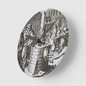 Hermetic Philosophen und Alchemist, von "Muse Runde Wanduhr (Winkel)