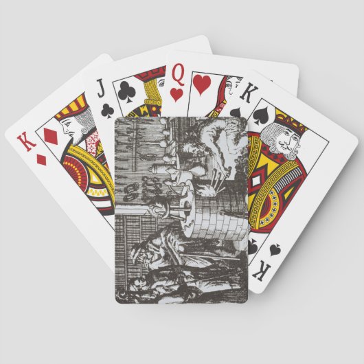 Hermetic Philosophers and an Alchemist, from 'Muse Spielkarten (Rückseite)