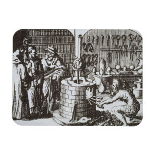 Hermetische Philosophen und ein Alchemist, von Magnet