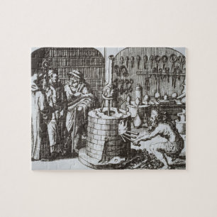 Hermetische Philosophen und ein Alchemist, von Puzzle