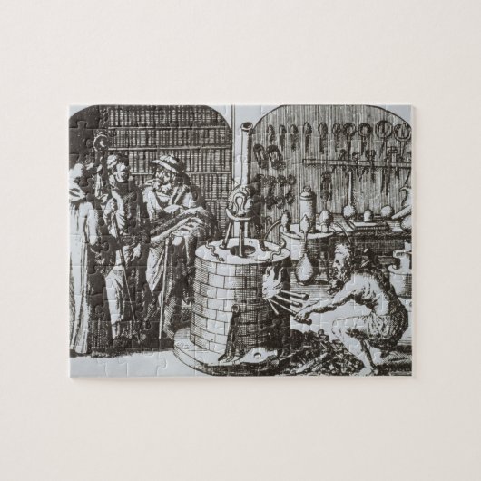 Hermetische Philosophen und ein Alchemist, von Puzzle (Horizontal)