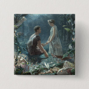 Hermia Lysander & Feen Sommernachtstraum Button