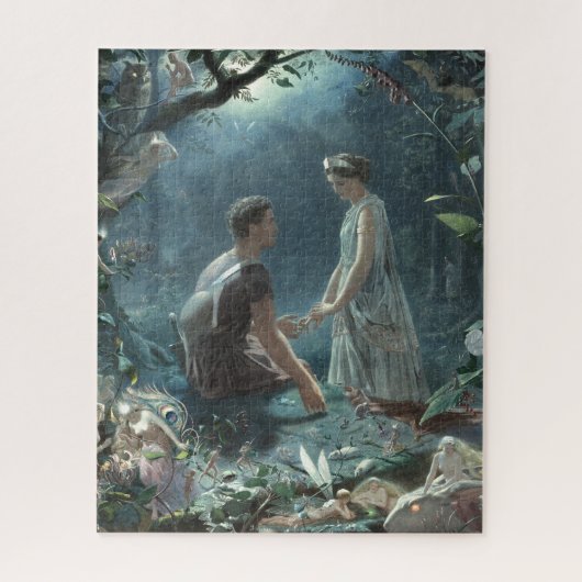 Hermia Lysander & Feen Sommernachtstraum Puzzle (Vertikal)