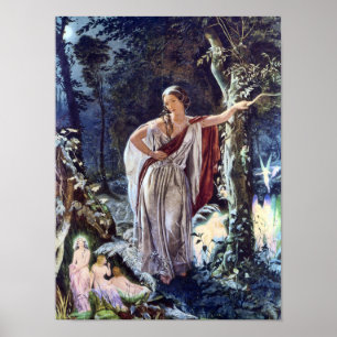 Hermia und Fairies Viktorianisch Fairy Art Print Poster