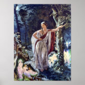Hermia und Fairies Viktorianische Fairy Art Print Poster (Vorne)