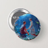 Hermia und Lysander ein Sommernachtstraum Button (Vorne & Hinten)