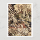 Hermia und Lysander Postkarte (Vorderseite)