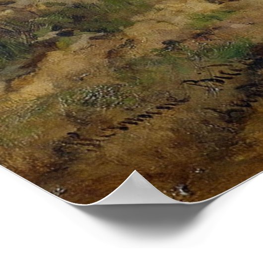 Hermine Biedermann Harnesspferde am Stabl Poster (Ecke)