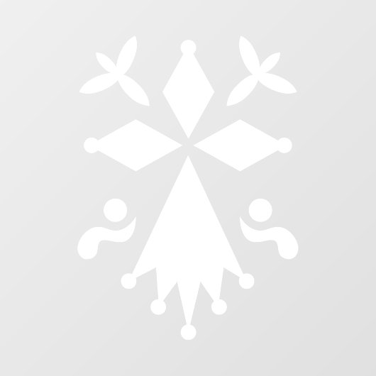 Hermine de Bretagne Fensteraufkleber (Blatt)