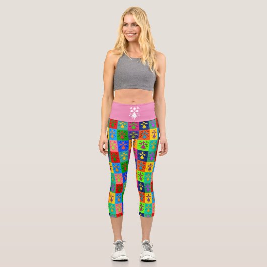 Hermine Pop Capri Leggings (Vorderseite)
