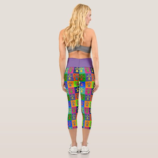 Hermine Pop Capri Leggings (Rückseite)