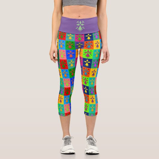 Hermine Pop Capri Leggings (Vorderseite)
