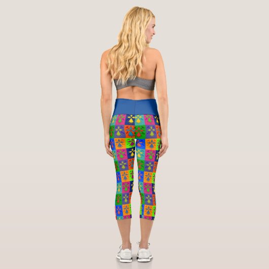 Hermine Pop Capri Leggings (Rückseite)