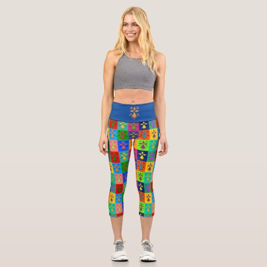 Hermine Pop Capri Leggings (Vorderseite)