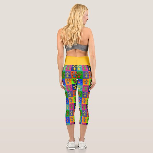 Hermine Pop Capri Leggings (Rückseite)