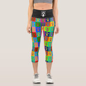 Hermine Pop Capri Leggings (Vorderseite)