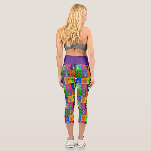 Hermine Pop Capri Leggings (Rückseite)