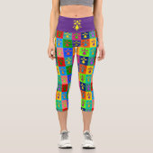 Hermine Pop Capri Leggings (Vorderseite)