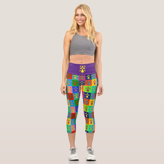 Hermine Pop Capri Leggings (Vorderseite)