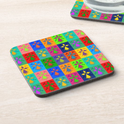 Hermine Pop Getränkeuntersetzer (Linke Seite)