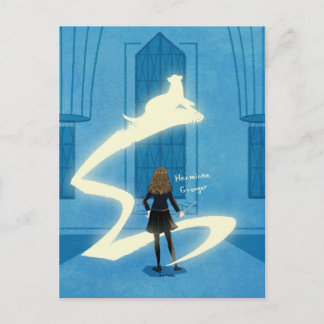 Hermione Granger Patronus Gemälde Postkarte