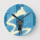 Hermione Granger Patronus-Gemälde Runde Wanduhr (Vorderseite)