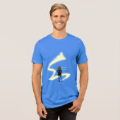 Hermione Grangers Patronus-Gemälde Tri-Blend Shirt (Vorderseite voll)