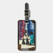 Hermione, HARRY POTTER™ & Hagrid in Diagon Alley Gepäckanhänger (Vorderseite vertikal)