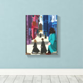 Hermione, HARRY POTTER™ & Hagrid in Diagon Alley Leinwanddruck (Insitu (Holzboden))