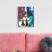 Hermione, HARRY POTTER™ & Hagrid in Diagon Alley Leinwanddruck (Insitu (Wohnzimmer))