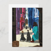 Hermione, HARRY POTTER™ & Hagrid in Diagon Alley Mitteilungskarte (Vorne/Hinten)