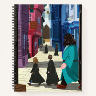 Hermione, HARRY POTTER™ & Hagrid in Diagon Alley Notizblock