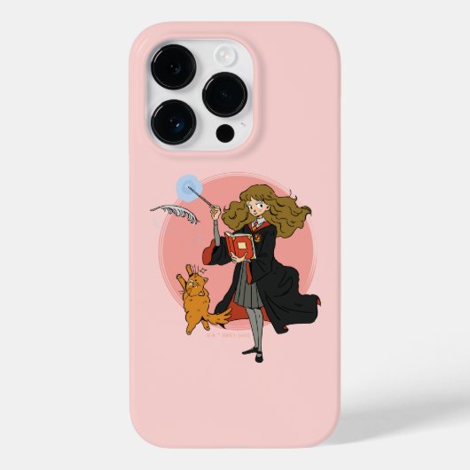Hermione und Crookshanks Wingardium Leviosa Case-Mate iPhone Hülle (Rückseite)