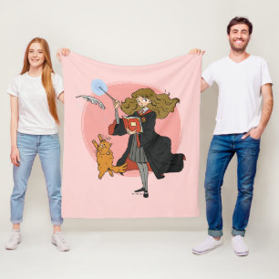 Hermione und Crookshanks Wingardium Leviosa Fleecedecke