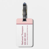 Hermione und Crookshanks Wingardium Leviosa Gepäckanhänger (Rückseite vertikal)