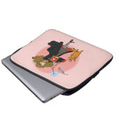 Hermione und Crookshanks Wingardium Leviosa Laptopschutzhülle (Vorne Knopf)