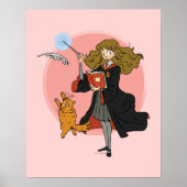 Hermione und Crookshanks Wingardium Leviosa Poster (Vorne)