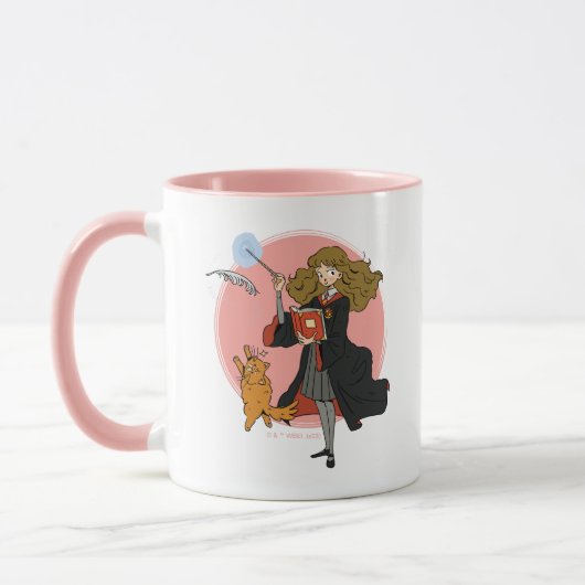 Hermione und Crookshanks Wingardium Leviosa Tasse (Links)