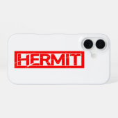 Hermit-Briefmarke iPhone 16 Hülle (Rückseite (Horizontal))