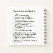 Hermit Cookie Recipe Notizblock (Rückseite)