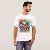 Hermit Crab 090724AREF102 - Watercolor T-Shirt (Vorne ganz)