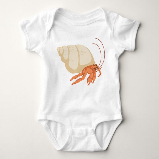 Hermit Crab Baby Strampler (Vorderseite)